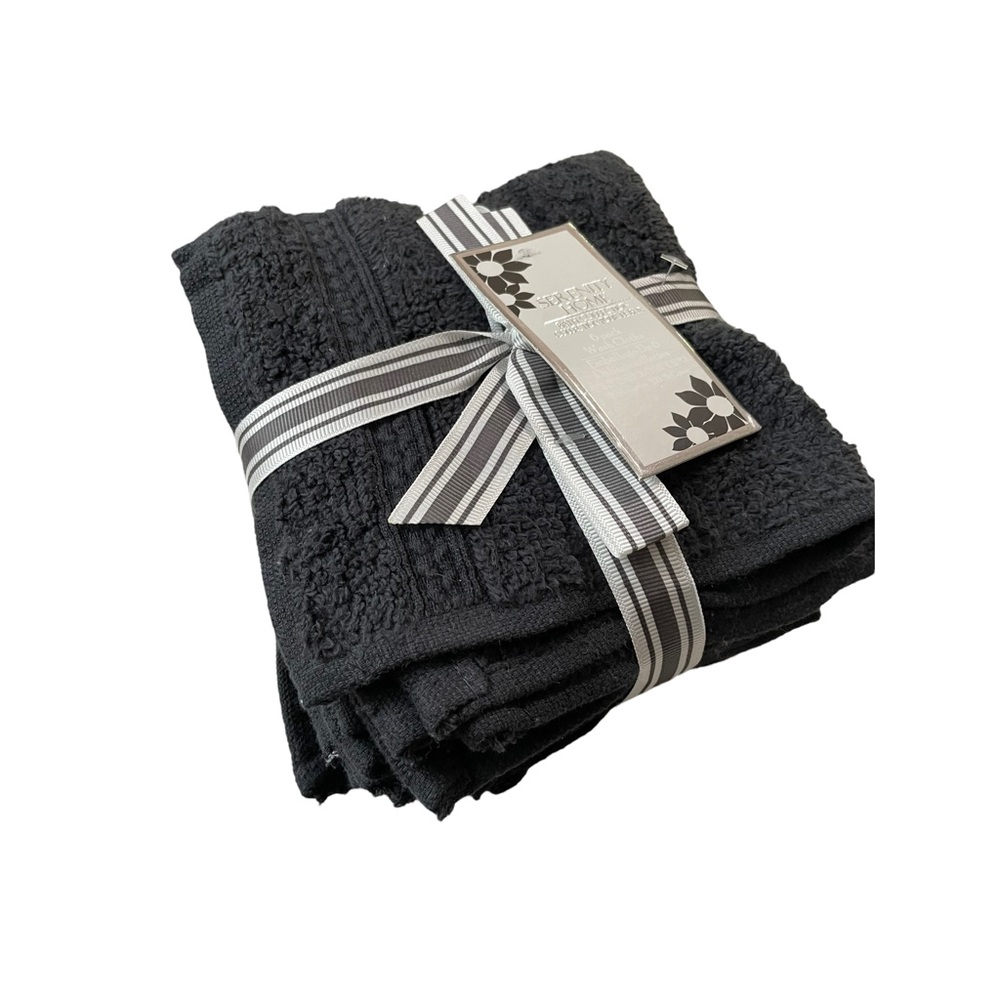 Serenity Home 6 pack wash cloths 12”X12”